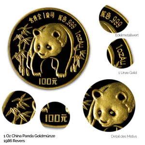 China Panda Gold 1986