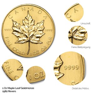 Maple Leaf Gold Revers 1982