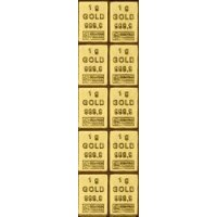Goldtafel 10 x 1g Gold Tafelbarren kaufen