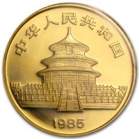 China Panda Gold Avers 1985
