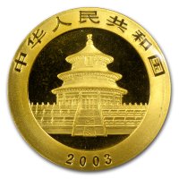 China Panda Gold Avers 2003