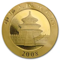 China Panda Gold Avers 2008