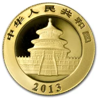 China Panda Gold Avers 2013