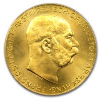 Nachprägung 100 Kronen Goldmünze Revers