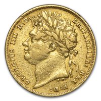 Gold Sovereign von 1822 - Avers
