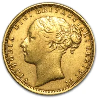 Avers von 1871: Queen Victoria