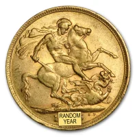 Gold Sovereign von 1893-1901 - Victoria Old Head - Revers