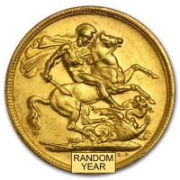 Gold Sovereign von 1908-1910 - Edward VII - Revers