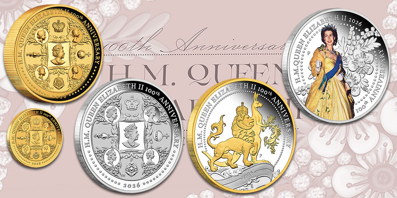 Sonderprägungen zum 100. Geburtstag von Queen Elizabeth II.