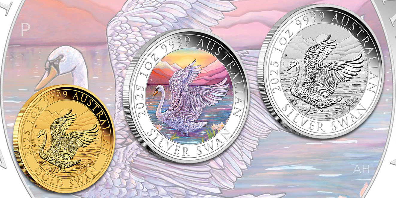 Bullionmünze Australian Swan 2025 mit brandneuem Motiv
