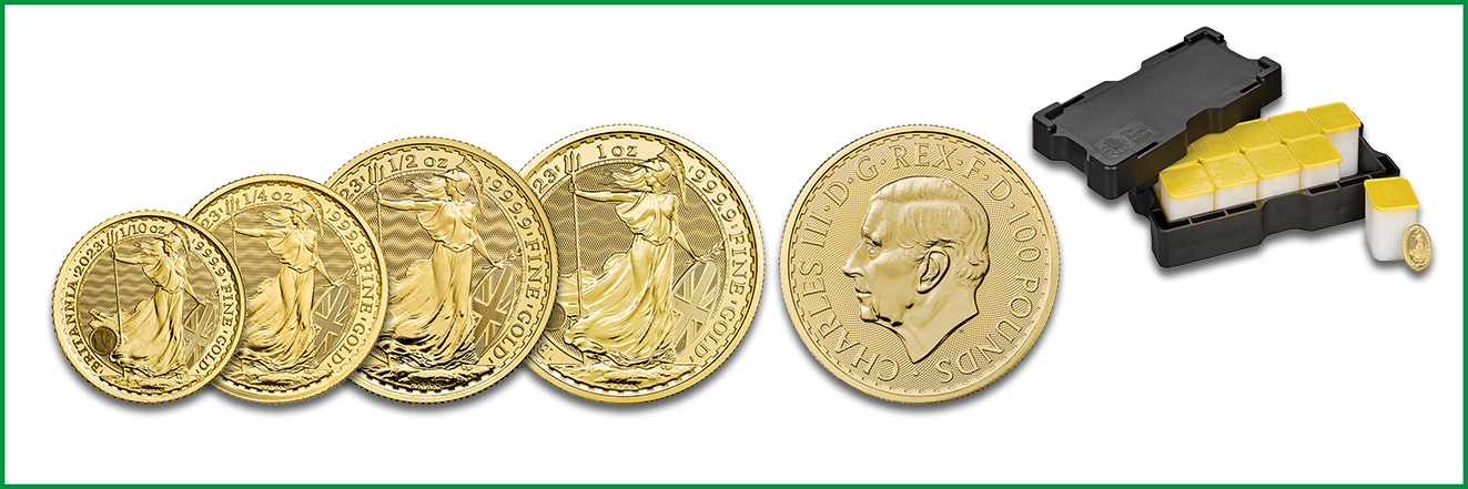 Goldmünze Britannia 2023 King Charles III. Münzmotive: © 2023 The Royal Mint.