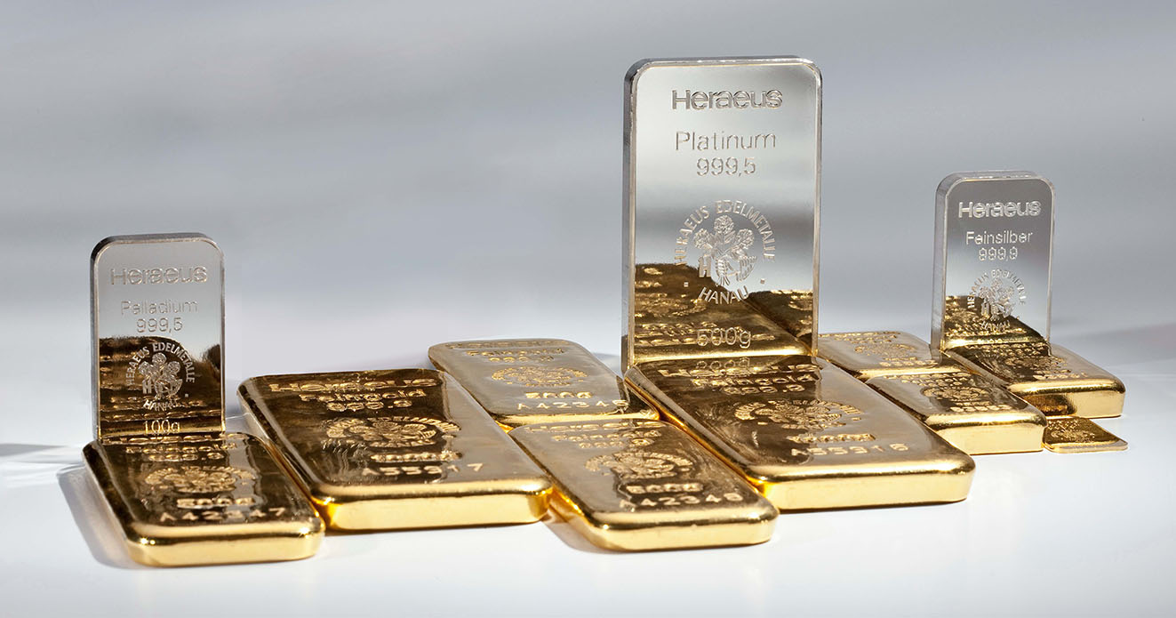 Heraeus Edemetallprognose 2022 für Gold, Silber, Platin und Palladium