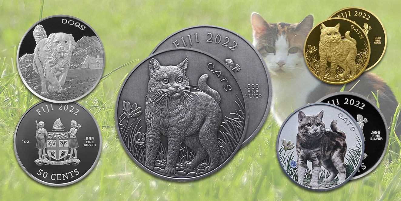 Cats and Dogs 2022: Neue Münzdesigns Made in Germany