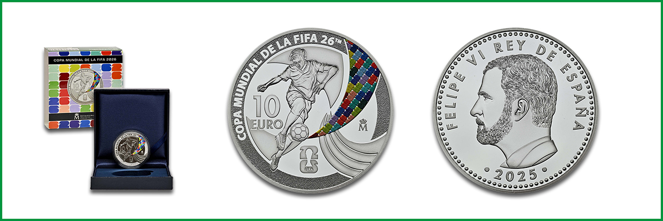 10 Euro Gedenkmünze aus Spanien © Royal Mint of Spain