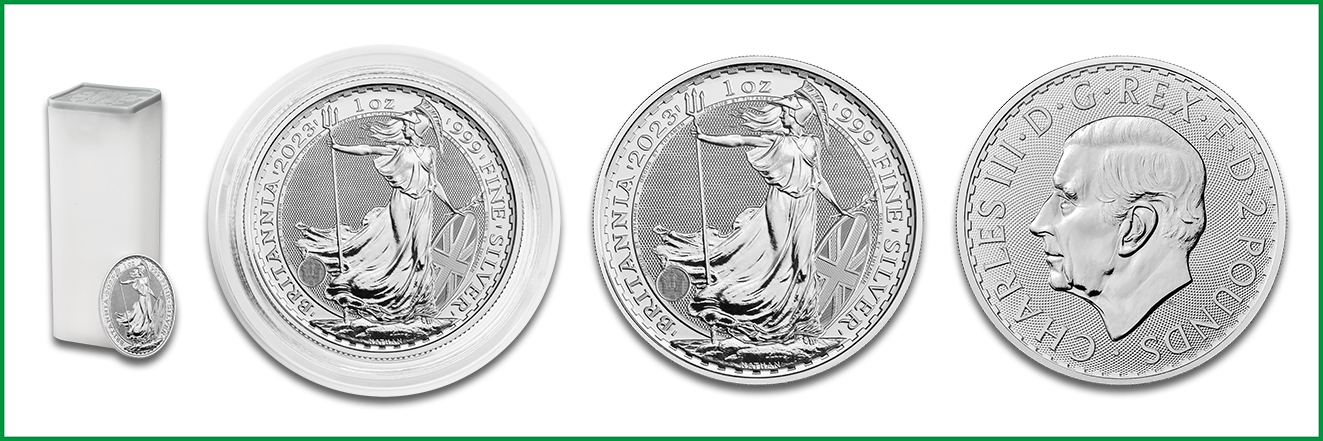 Silbermünze Britannia 2023 King Charles III. Münzmotive: © 2023 The Royal Mint.