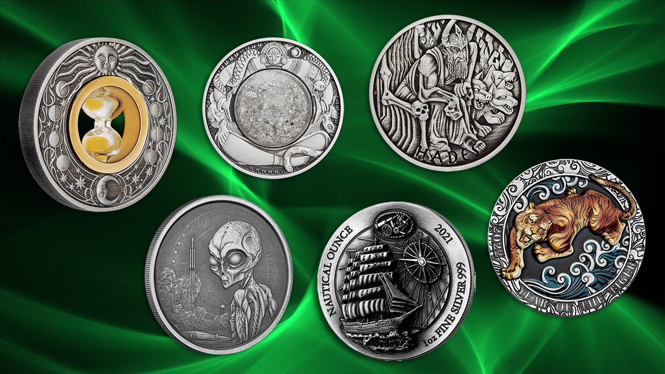 Was ist das Besondere an Silbermünzen mit Antik-Finish?
